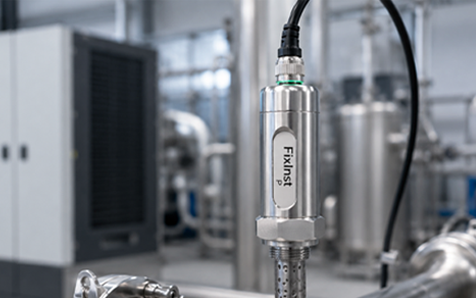 YUA Instruments - Industrial Measurement Solutions Banner with Modern City Skyline and Precision Architecture