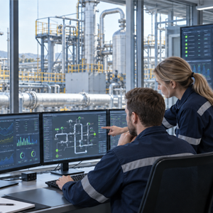 Vortex flow meters for scada and data acquisition in gas monitoring