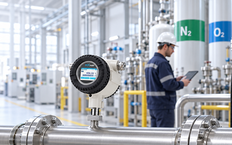 YUA Instruments - Industrial Measurement Solutions Banner with Modern City Skyline and Precision Architecture